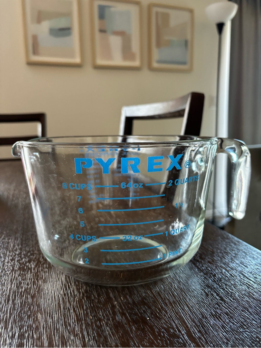 Vintage Glass Measuring Cup - 8 cup/ 2 Quarts